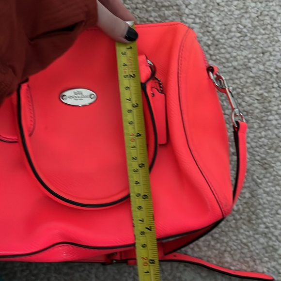 Coach Mini Bennett Neon Pink Satchel - Picture 9 of 13